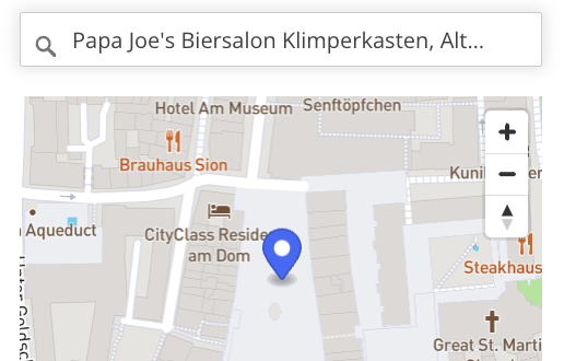 Koordinaten des "Papa Joe’s" am Alter Markt machten aus uns ein „WIR“