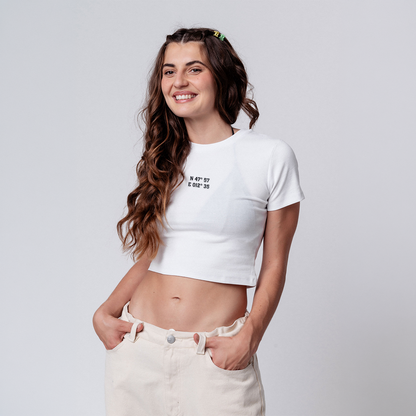datemates Koordinaten Crop-Top